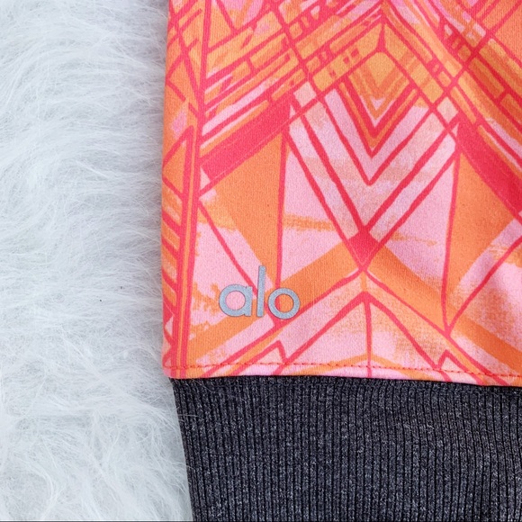 NWT ALO YOGA Guava Indio Ribbed Goddess Leggings - Picture 8 of 13